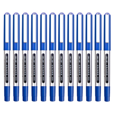 得力(deli) S656 走珠笔 0.5mm 12支/盒 (蓝色)