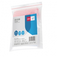 得力(deli)3024 自封袋 5号14*10cm 100只/包