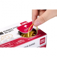 得力(deli)100g橡皮筋 3217 单盒装 