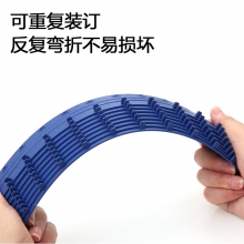 得力（deli）10孔装订夹条 A4 3mm 100支/盒 3824