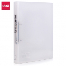 得力(deli)5381 A4两孔D型透明文件夹