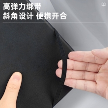 得力(deli) 22215 25K/96页商务皮面本 绑带笔记本子 商务黑
