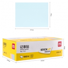 得力（deli）7157 彩色便利贴76*101mm 12本/盒