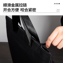 得力（deli）5840 帆布手提袋文件袋 黑色