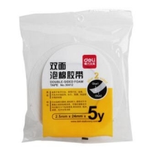 得力（deli） 30412 双面泡沫胶带 24mm*5y