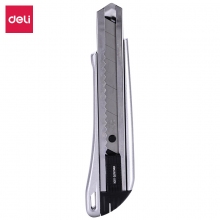 得力（deli）2090 大号165mm金属美工刀 银色