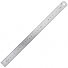 得力 8463 不锈钢直尺 30cm
