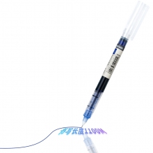 得力 S856 直液笔签字笔 0.5mm 12支/盒 蓝色