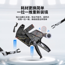 得力(deli)8位单排标价机 商超标签打码机/打价器 办公用品 灰色7500