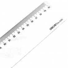 得力（deli） 6260 透明直尺 60cm