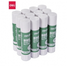 得力 7104 固体胶(白) 15g 12支/盒