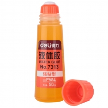 得力 7313 液体胶(黄) 24瓶/盒