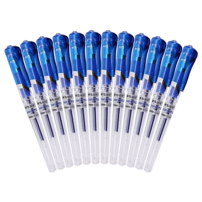晨光（M&G） GP-1111 大容量拔帽式签字笔 0.7mm 12支/盒 蓝色