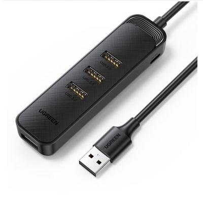 绿联USB3.0分线器 高速4口拓展坞 1米