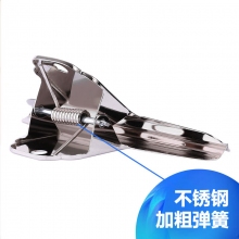 得力 9533（76mm）白钢夹 4只/包