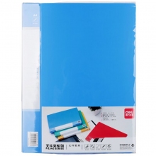 得力（deli）5348 A4文件夹 蓝色