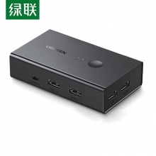 绿联 HDMI2.0 二进一出切换器 PC+ABS款 连接器 90478