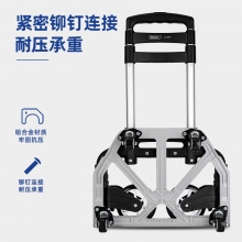 得力（deli）行李车铝合金搬货拉杆车承重约140斤DL431071