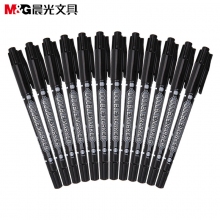 晨光（M&G）粗头细杆双头多用记号笔 MG2130黑色 计价单位：支