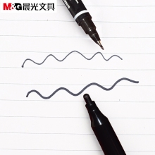 晨光（M&G）粗头细杆双头多用记号笔 MG2130黑色 计价单位：支