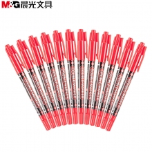 晨光（M&G）粗头细杆双头多用记号笔 MG2130红色 计价单位：支